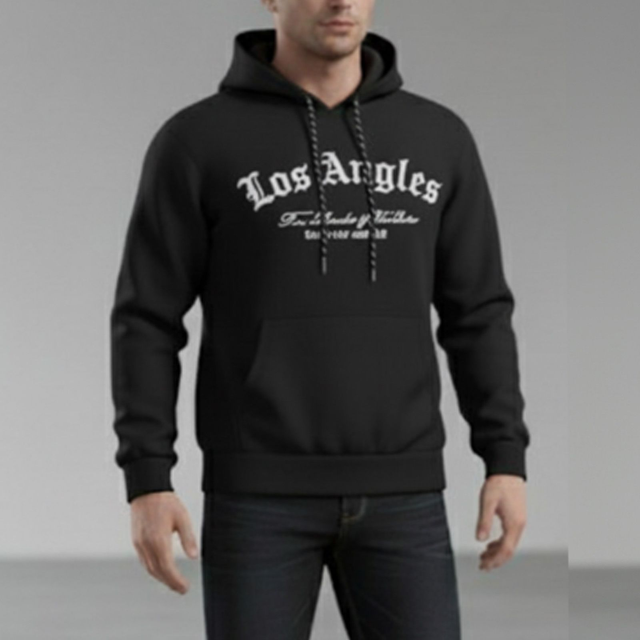 Felpa XNAME con stampa Ricamo BLK