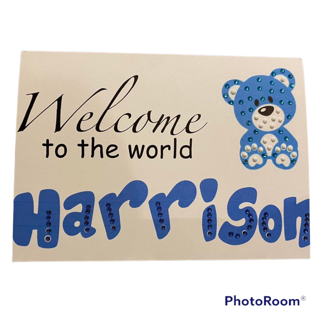 Welcome Baby Boy Card