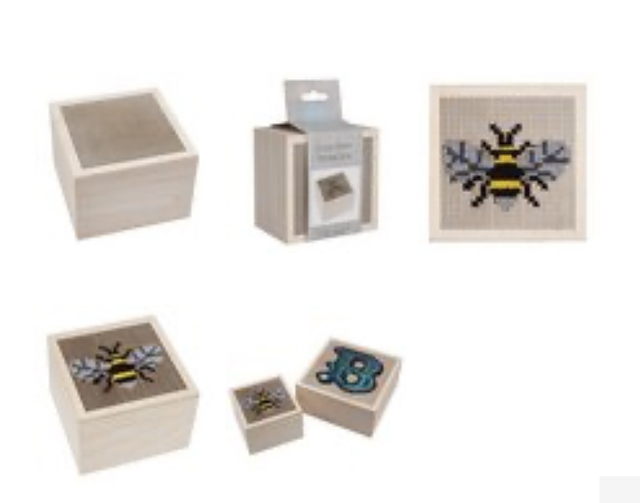 Cross Stitch Trinket Box: Small