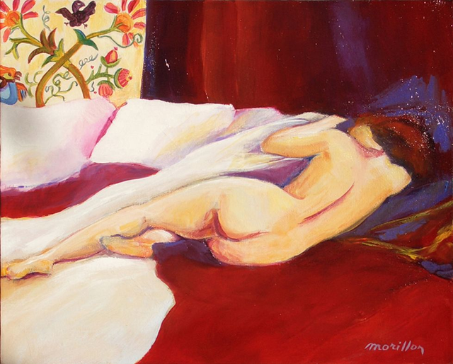 L'oiseau noir 24 x 30 - Acrylique sur toile