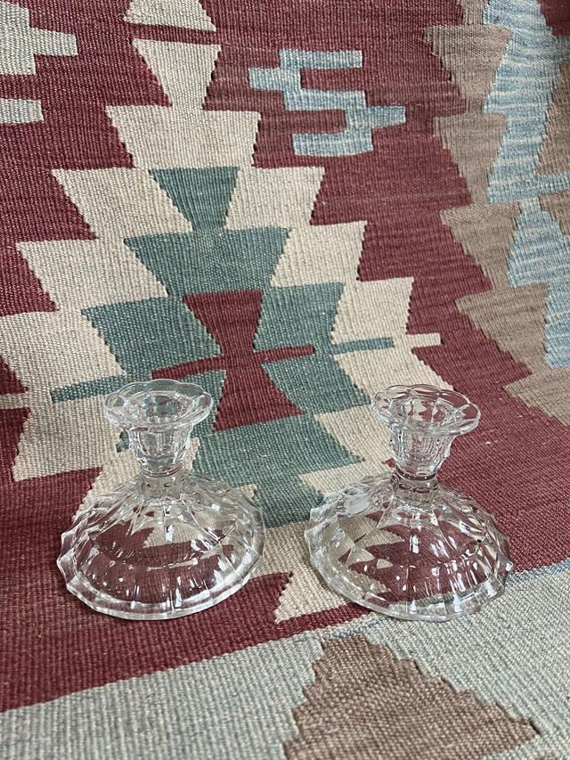 Candlesticks - Glass (Pair of 2)