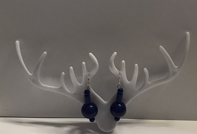 Blue Dangling Earrings-BDE4555