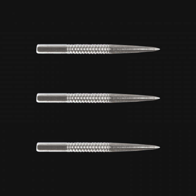 Winmau Ringed Silver-Effect Points 32mm 5023231003645