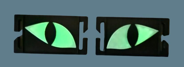 Plaquette 3D cat-eyes x2 V2