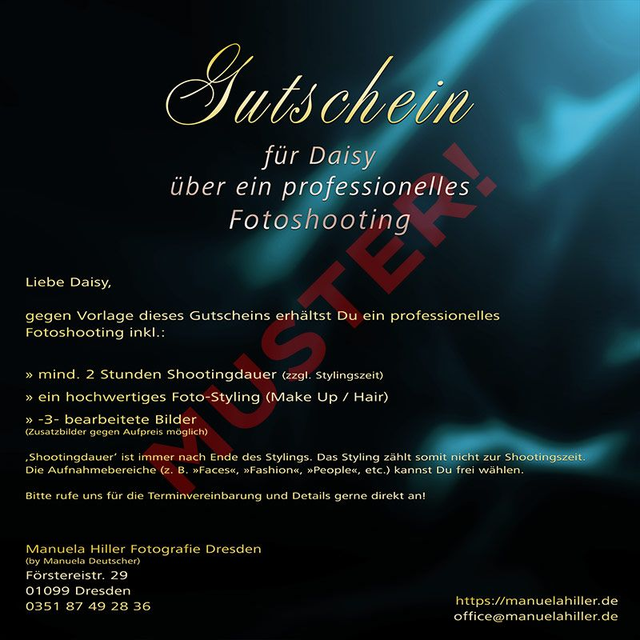 Gutschein - Fotografie