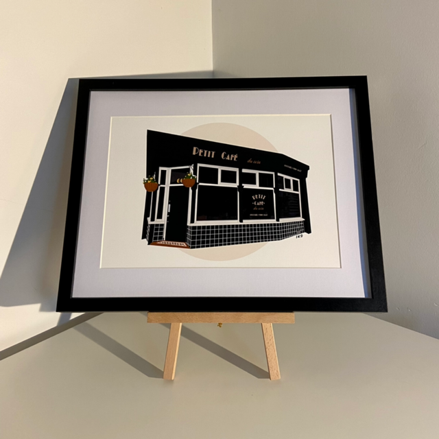 Petit Café du Coin Glicée Print