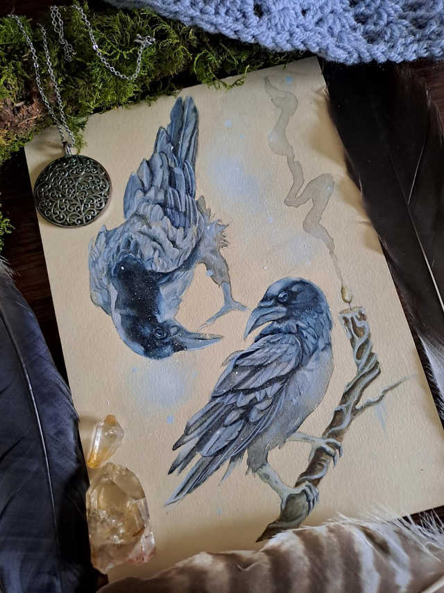 corbeaux Hugin et Munin