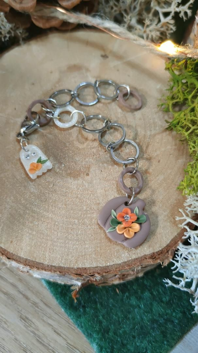 Compte-rang Citrouille fantomatique