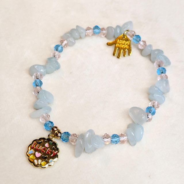 'Lucky & Love' Crystal Bracelet 