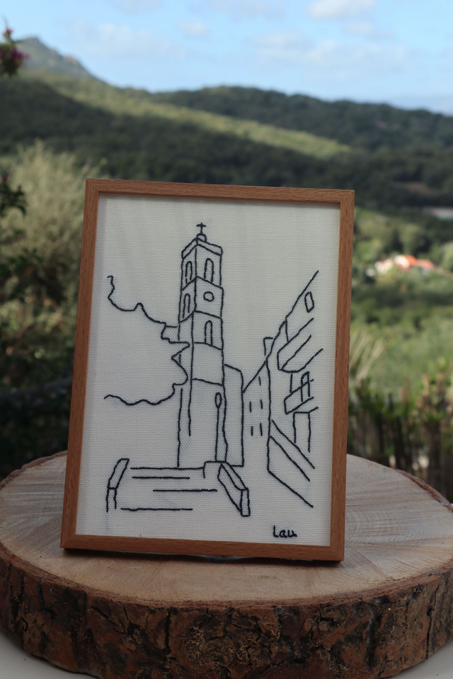 Portrait brodé personnalisé - petit format