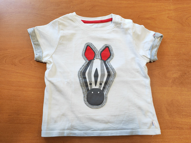 T-shirt zèbre 12 mois