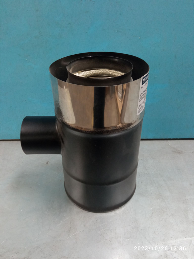 Pla - Té 90° Air Piqué D 60 - D 80 - Noir - 2PLAT090A680NO 