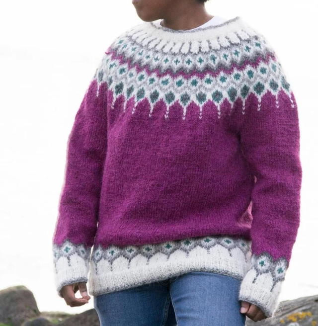 Nordic Pullover Raspberry