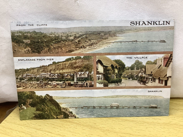 Shanklin, Isle of Wight, Multiview postcard, From the cliffs etc. Photochrom Co. Ltd. vintage postcard Our Ref No. R600 £3.00