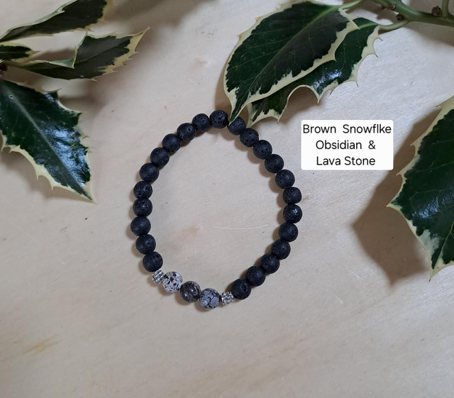 BROWN SNOWFLAKE OBSIDIAN  - INNER POWER