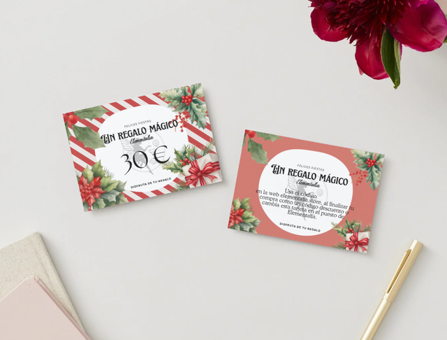 Tarjeta Regalo Elementalia – 30 € (Diseño Navidad)
