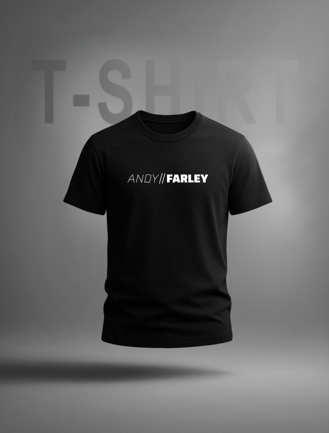 Andy Farley T-Shirt White Text