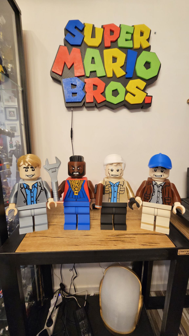 Les 4 héros de l&#039;Agence Tous Risques - Figurines 33 cm