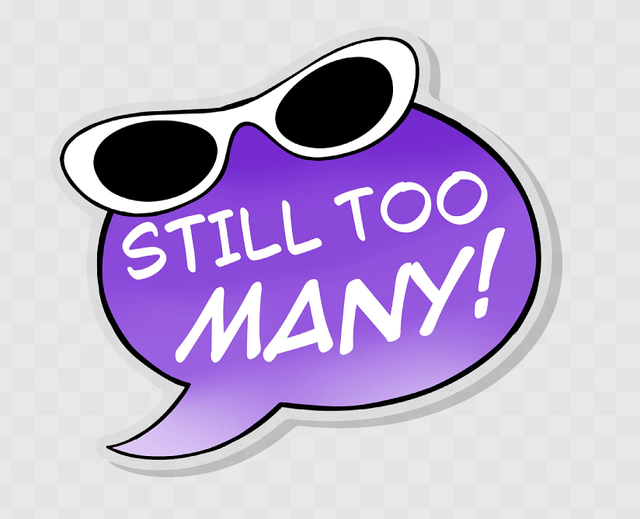 TMAM Still Too Many Acrylic Pin