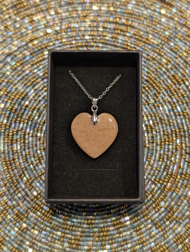 Pendentif Coeur Amazonite 