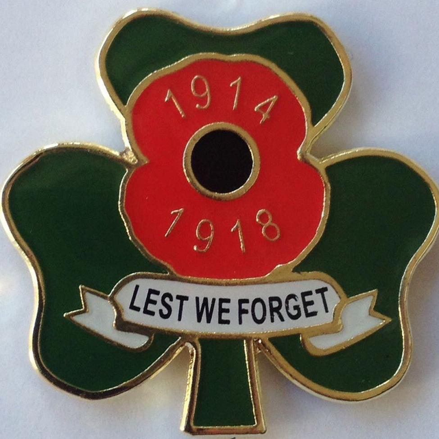Irish Poppy (enamel) WW1 Centenary
