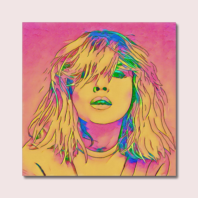 Debbie Harry Blondie Stretched Canvas Colourful Wall Art Various Sizes