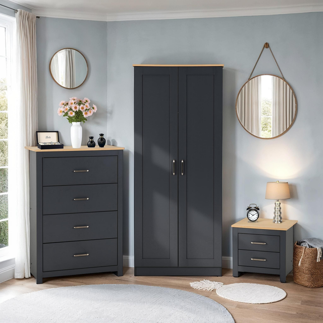 (D3)Bedroom Set With Bed &amp; Mattress