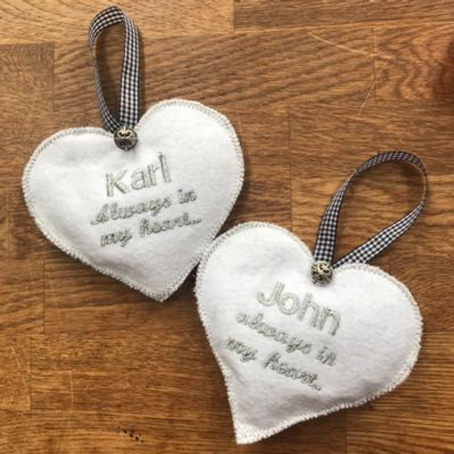 Personalised Felt Heart