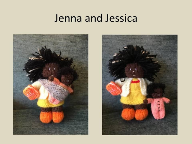 Jenna and Jessica breastfeeding dolls
