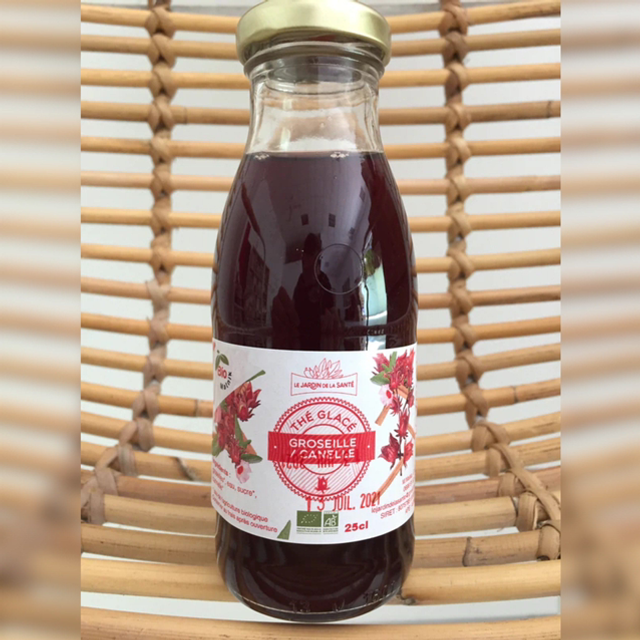 Thé Groseille Cannelle bio 25 cl