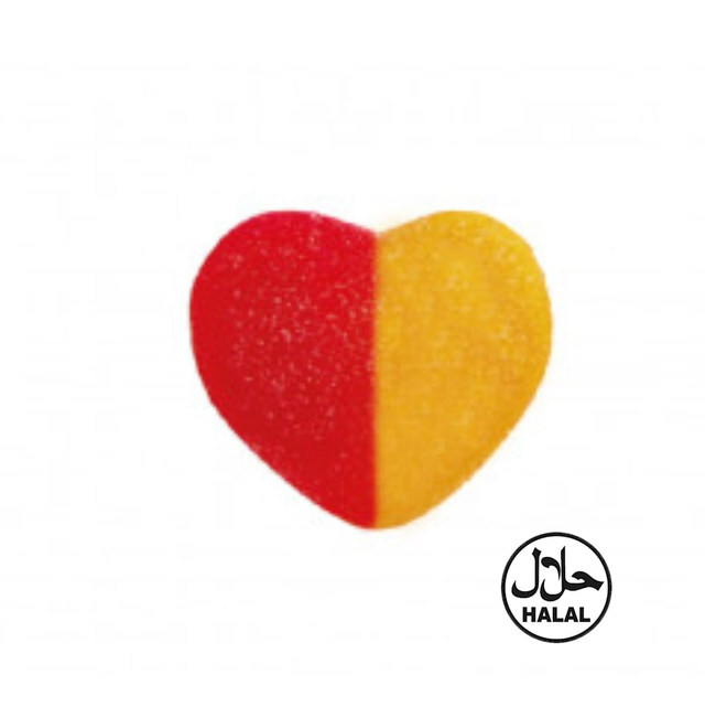 Cœur à la pêche acidulé - Halal 100g
