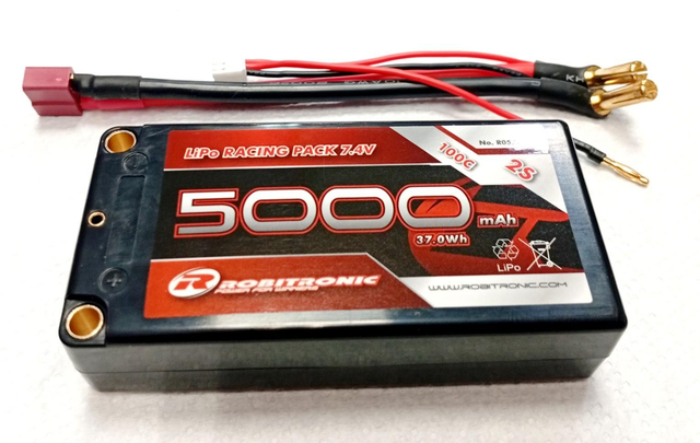 Lipo Shorty 5000 mah 7,4V - 100C -2S