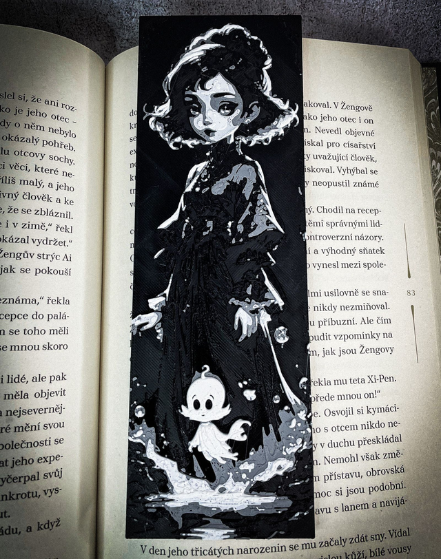 Záložka velká Dívka s duchem