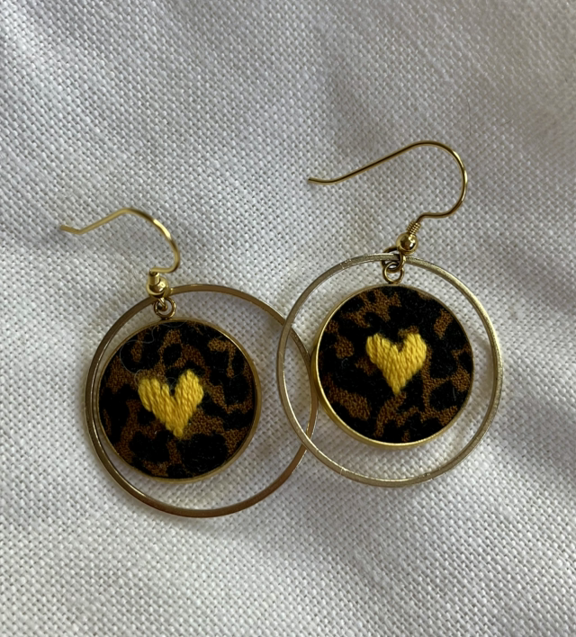 Boucles d’oreilles Marcelle Jaune (animal)