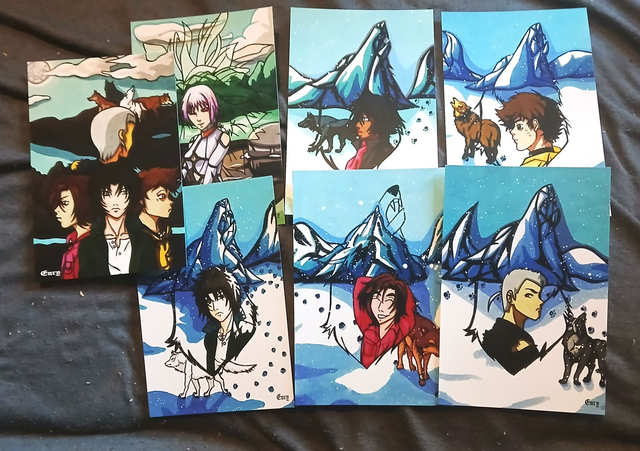 Wolfs&#039;rain Lots Carte Postal