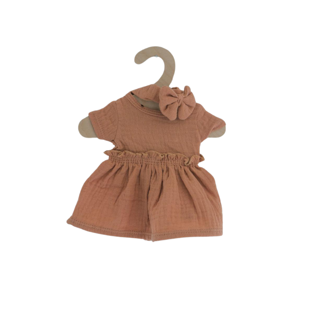 Robe + bandeau camel