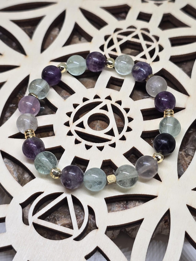 Bracelet Fluorite 0,8 cm