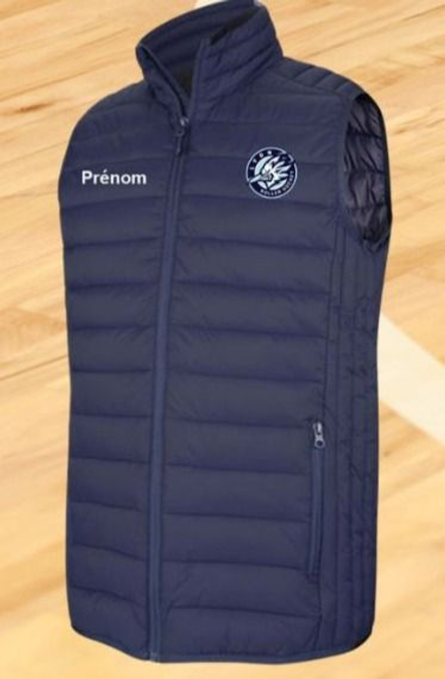 Doudoune sans manche et capuche