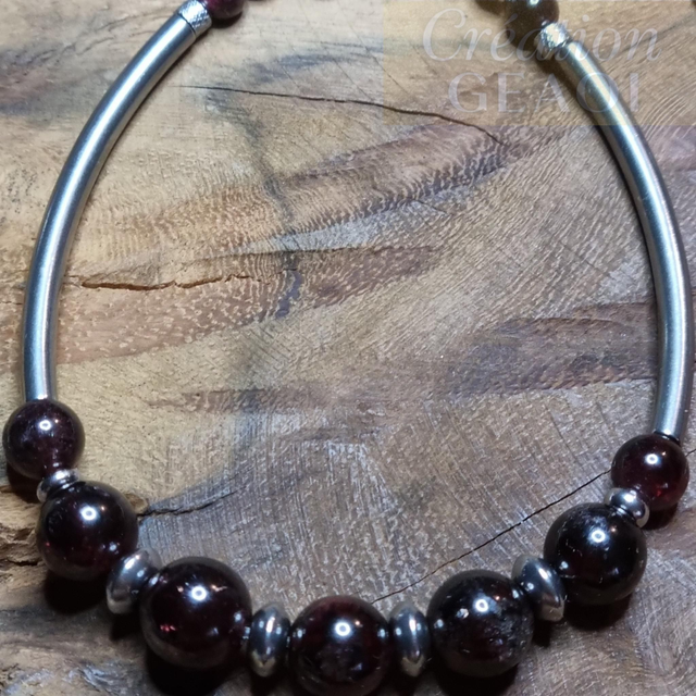 Jumelle Élégante Grenat