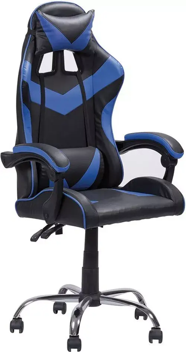 gaming . sedia  poltrona gaming  blu/nero 