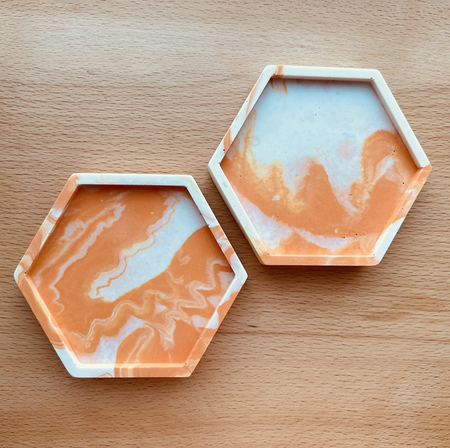 Coral hexagon