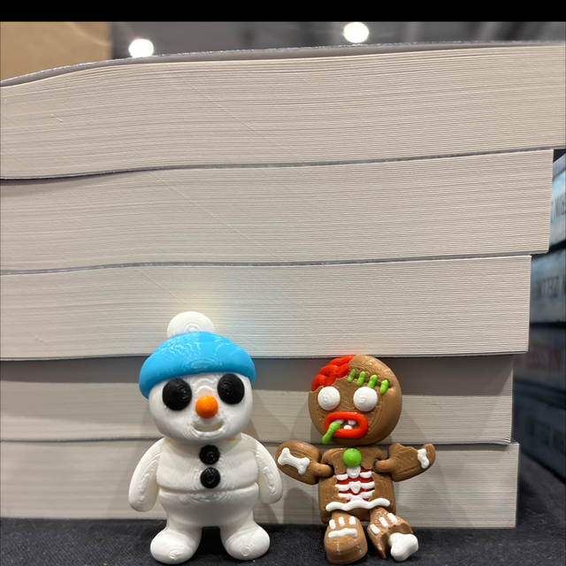 Weihnachtliche 3D gedruckte Figur 