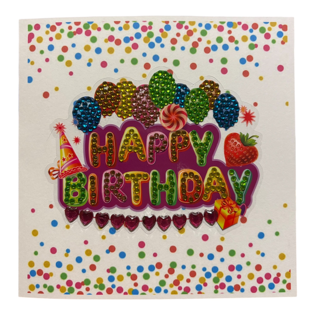 Happy Birthday Confetti Card