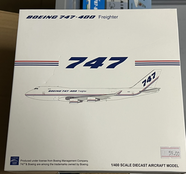 1:400 Boeing Company B747-400F N6005C JC models