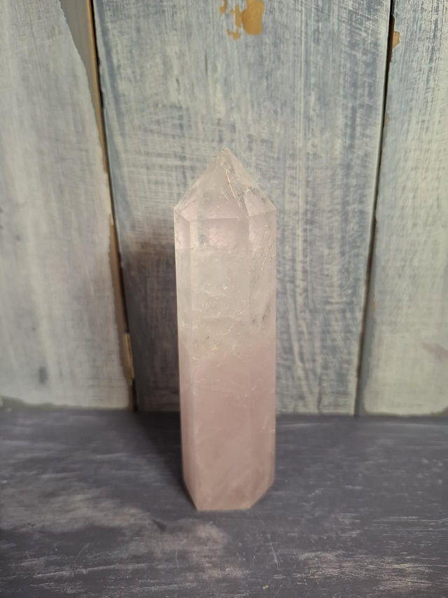 Clear/Rose Quartz Tower 