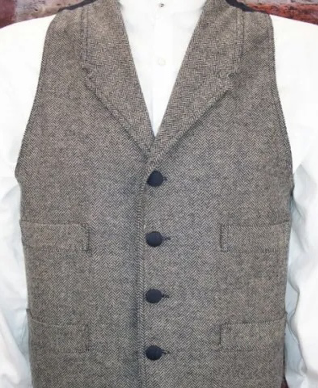 Comstock grey/Navy Herringbone