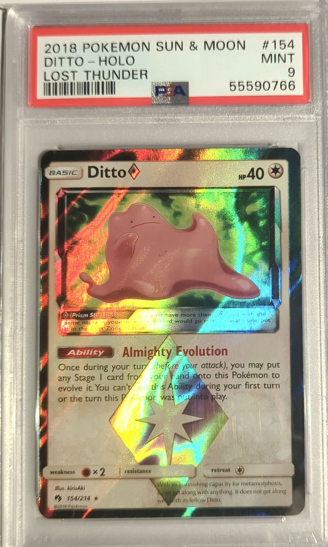 2018 Ditto Sun &amp; Moon - PSA 9