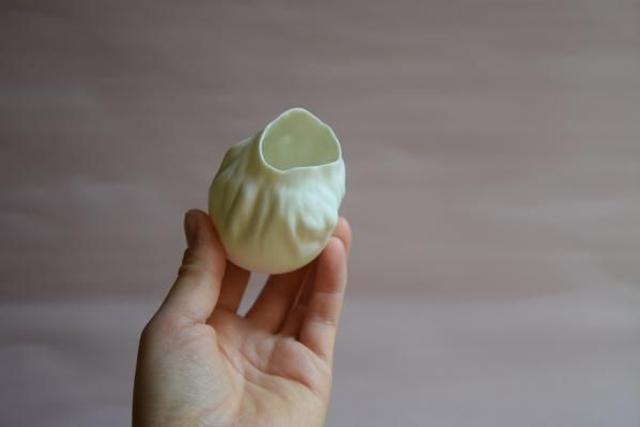 Mini vase Cocon blanc "Eclosion" 