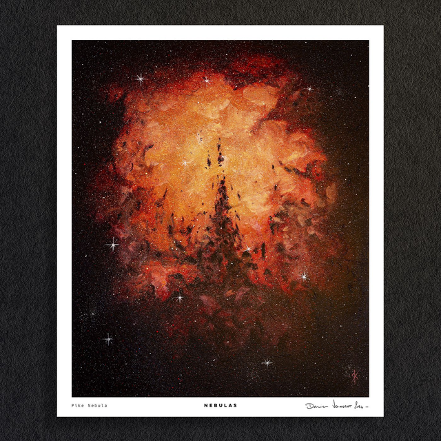 #0585 Pike Nebula - NEBULAS - PRINT - peintures Acrylique