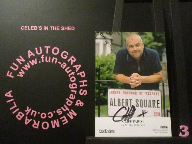 Cliff Parisi (Minty Peterson) Authentic Autographed EastEnders 6x4 Cast Card (3)